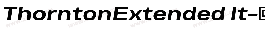 ThorntonExtended It字体转换